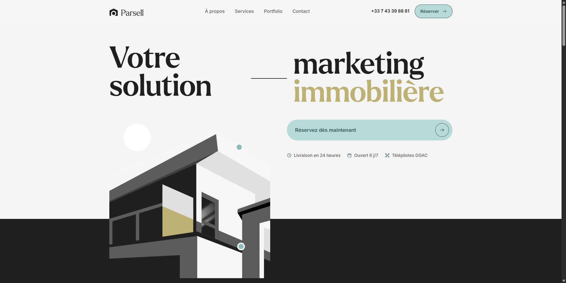 Parsell France — Web, Brand, Real estate