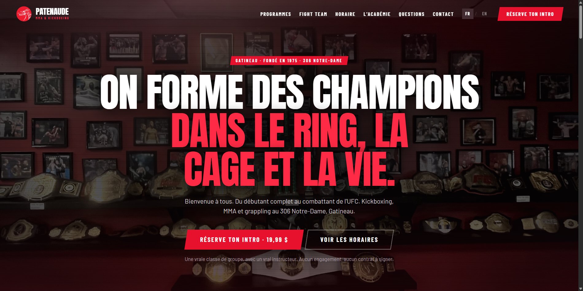 Arts Martiaux Patenaude — Web, Local SEO, Sport